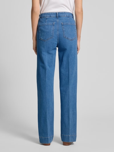 Christian Berg Woman Selection Straight Leg Jeans mit Leistentaschen Jeansblau Melange 5