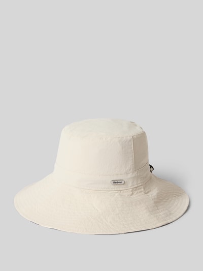 Produktfoto, Bucket Hat mit Tunnelzug Modell 'DARLA' von Barbour, Optik: Unifarben, Verschluss: Tunelzug, Band, glatte Textur, helles Beige