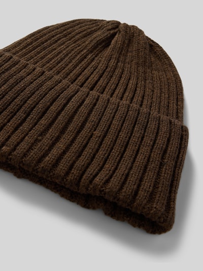 Jack & Jones Beanie mit breiter Krempe Modell 'ATLAS' Dunkelbraun 2