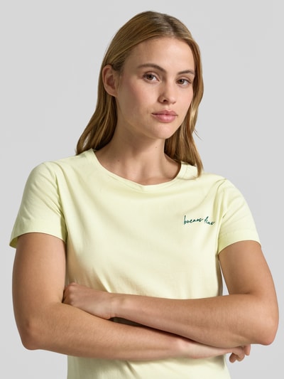 BOSS Orange Regular Fit T-Shirt aus reiner Baumwolle Modell 'C-Elove_4' Hellgruen 3