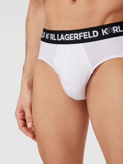 Karl Lagerfeld Slip met logo in band in een set van 3 stuks, model 'IKONIK 2.0' Zwart - 3