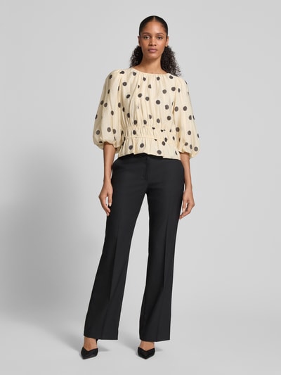 Jake*s Collection Straight Fit Stoffhose mit Viskose-Anteil Black 1