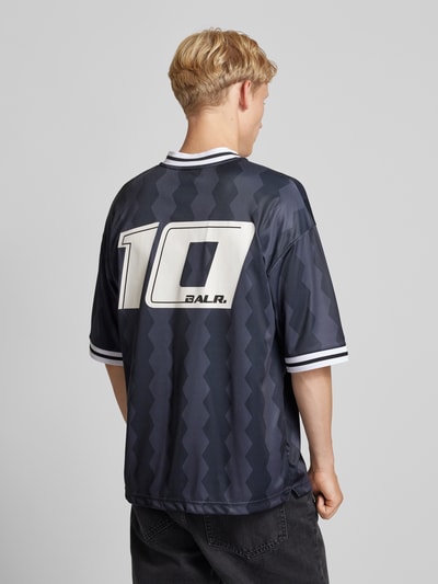 Balr. T-shirt met labelprint, model 'The Club' Antraciet - 5