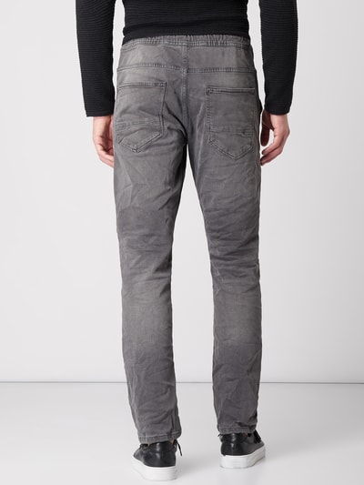 Tom Tailor Denim Skrócone jeansy o kroju jogger fit z efektem znoszenia Średnioszary 5