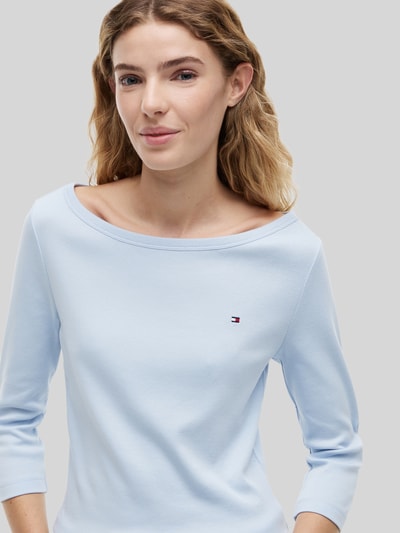 Tommy Hilfiger Regular Fit 3/4-Shirt aus reiner Baumwolle Hellblau 3
