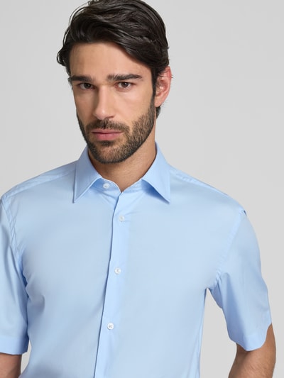 BOSS Koszula biznesowa o kroju regular fit z rękawami o dł. 1/2 model ‘Joe’ Błękitny 3