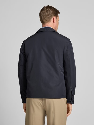 Casual Friday Jack met platte kraag, model 'ALBRECHT PADDED JACKET' Donkerblauw - 5