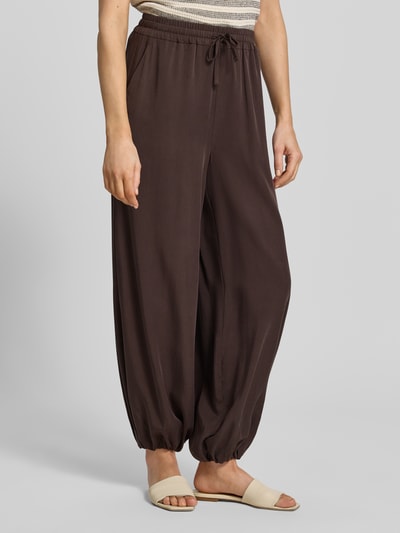 Smith and Soul Hose mit Baloon Saum und elastischem Bund Dunkelbraun 4