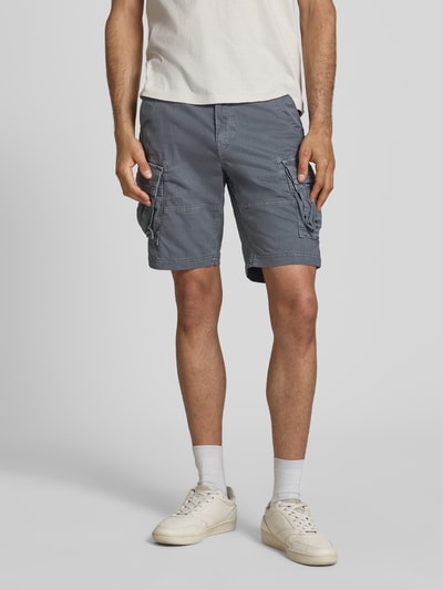 Superdry Straight Fit Shorts mit Cargo-Taschen Modell 'Core' Graphit 4