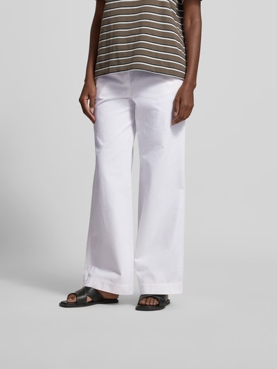 Juvia Wide Fit Stoffhose mit Eingrifftaschen Weiss 4