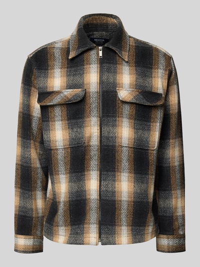 MCNEAL Overhemdjack met ritssluiting Cognac - 2