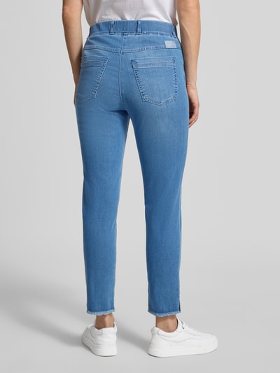 Raphaela By Brax Jeansy w kroju skinny fit z mieszanki bawełny model 'LAVINA FRINGE' Niebieski 5