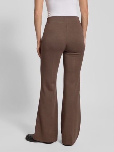 Christian Berg Woman Flared fit stoffen broek van viscosemix Taupe - 5