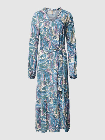 Soyaconcept Midikleid mit Paisley-Muster Modell 'Donia' Blau 2