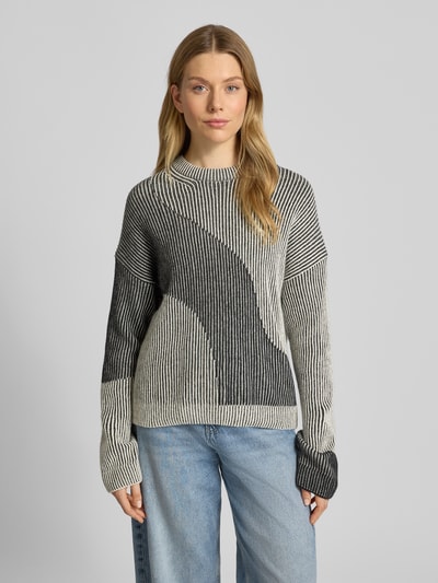 Armedangels Loose Fit Strickpullover aus Woll-Baumwoll-Mix Modell 'MAYRAA VANISE' Black 4