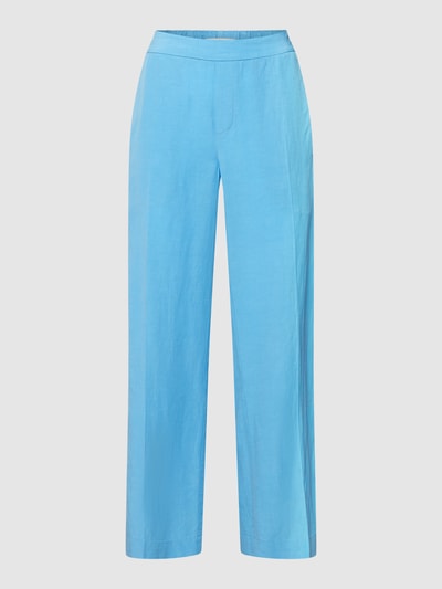 Lanius Stoffen broek met elastische band Oceaanblauw - 2