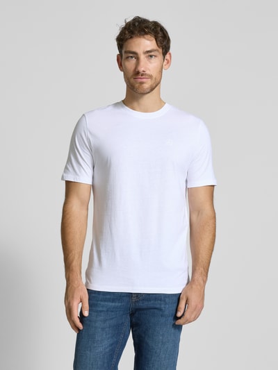 Scotch & Soda T-Shirt mit Logo-Stitching Weiss 4