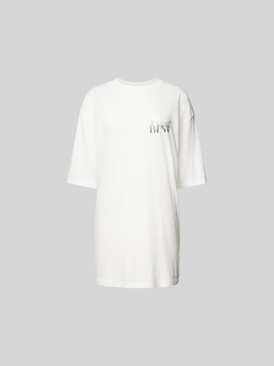 Anine Bing Oversized T-Shirt in Überlänge Weiss 2