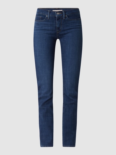 Levi's® 300 Shaping straight fit jeans met stretch, model '314' - 'Water<Less™' Donkerblauw - 2