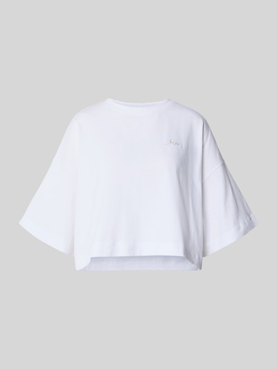 BOSS Orange T-shirt o pudełkowym kroju z czystej bawełny Złamany biały 2