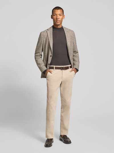Christian Berg Men Straight Fit Stoffhose aus Baumwoll-Mix Sand 1