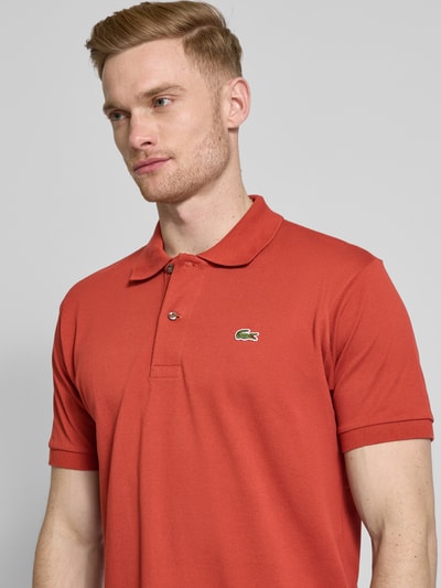 Lacoste Classic Fit Poloshirt mit Baumwollanteil Dunkelrot 3