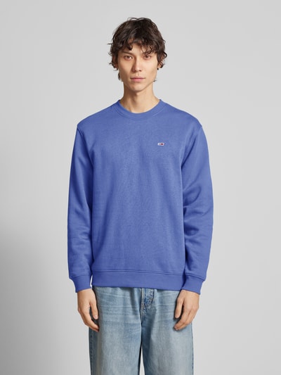 Tommy Jeans Sweatshirt mit Logo-Stitching Royal 4