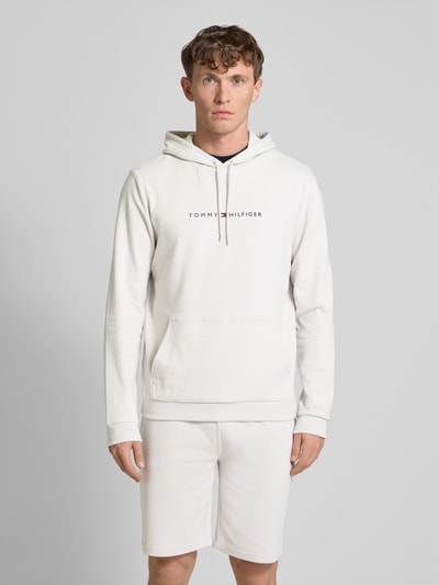 Tommy Hilfiger Hoodie mit Label-Print Hellgrau 4