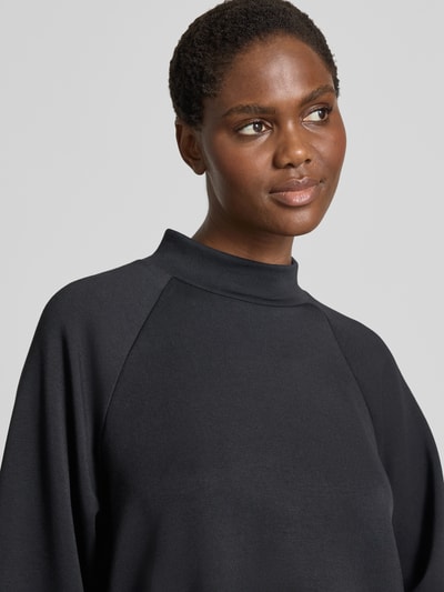 Soyaconcept Sweatshirt mit Stehkragen und 1/2-Arm Modell 'BANU' Black 3
