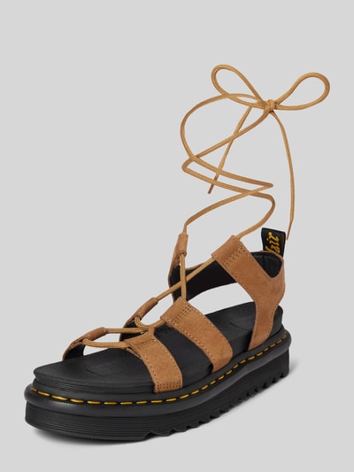 Dr. Martens Gladiatorensandalen met vetersluiting, model 'Nartilla' Beige - 1