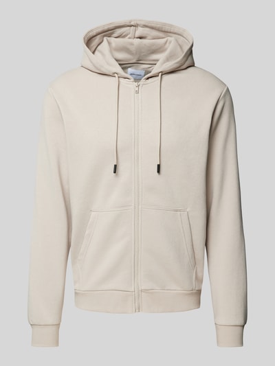 Jack & Jones Sweatjacke mit seitlichen Eingrifftaschen Modell 'BRADLEY' Beige 1