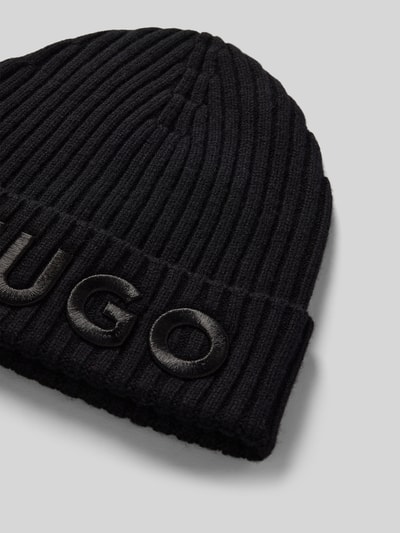 HUGO Mütze aus reiner Wolle Modell 'UNISEX' Black 2