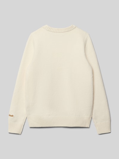 Jack & Jones Regular Fit Pullover in Strick-Optik Modell 'Jorno' Ecru 3