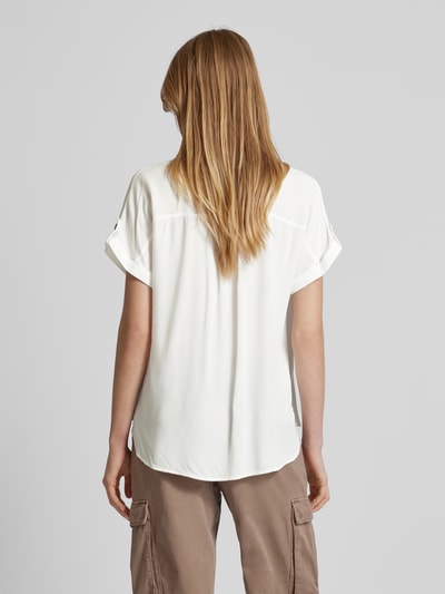 Vero Moda Overhemdblouse met knoopsluiting, model 'BUMPY' Wit - 5