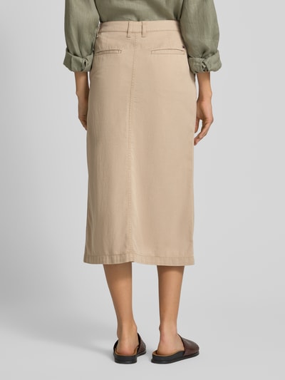 Tommy Hilfiger Chinorok in midilengte van een mix van lyocell en katoen Zand - 5