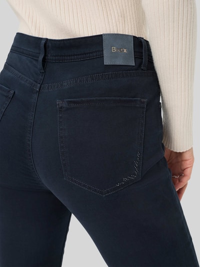 Brax Regular Fit Gerade Hose aus Lyocell-Mix mit Modal-Baumwoll-Anteil Modell 'MARY' Marine 3
