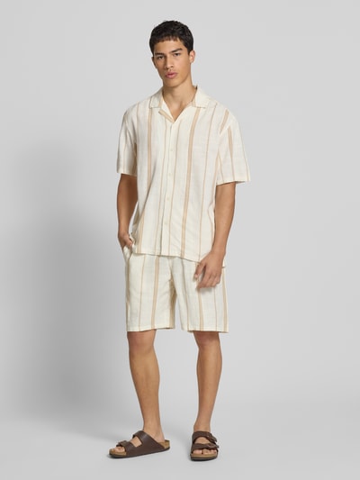 Only & Sons Loose Fit Freizeithemd aus Viskose-Mix Offwhite 1