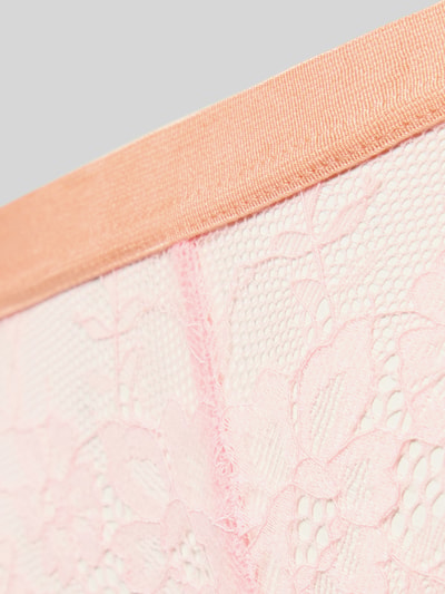 Productfoto, Slip uit kant Model 'ALAINA' van DORINA, materiaalmix met stretch, nauwsluitende pasvorm, elastische band, roze tinten