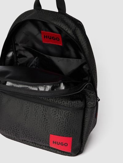 HUGO Rucksack mit Label-Patch Black 5