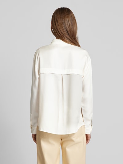 OPUS Regular fit overhemdblouse met paspelzakken op de borst, model 'Falensa' Offwhite - 5