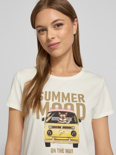 Zero T-Shirt mit Rundhalsausschnitt Weiss 3