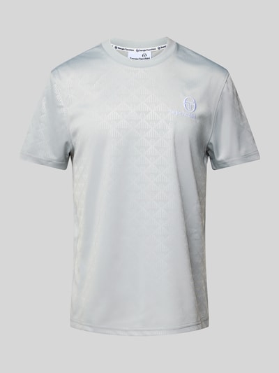 SERGIO TACCHINI T-shirt met labelstitching Lichtgrijs - 2