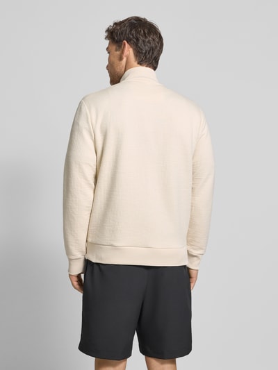 BOSS Green Regular Fit Sweatjacke mit Baumwoll-Anteil Modell 'SW_LEAGUE SKAZ' Beige 5
