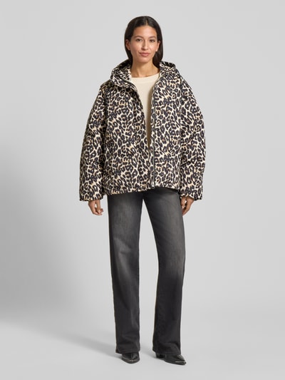 LOLLYS LAUNDRY Steppjacke mit Kapuze Modell 'Shelby' Mittelbraun 1