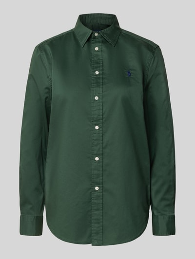 Polo Ralph Lauren Hemdbluse mit Knopfleiste Dunkelgruen 2