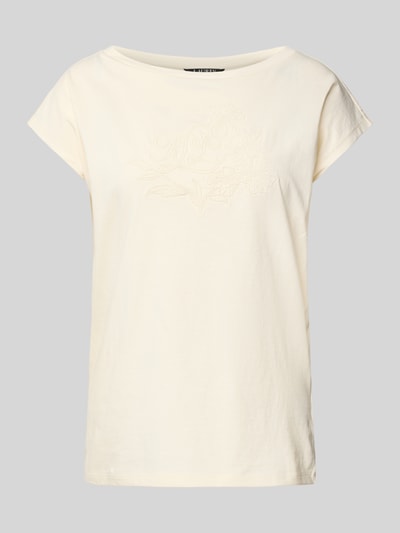 Lauren Ralph Lauren T-Shirt mit Motiv-Stitching Modell 'GRIETA' Offwhite 2