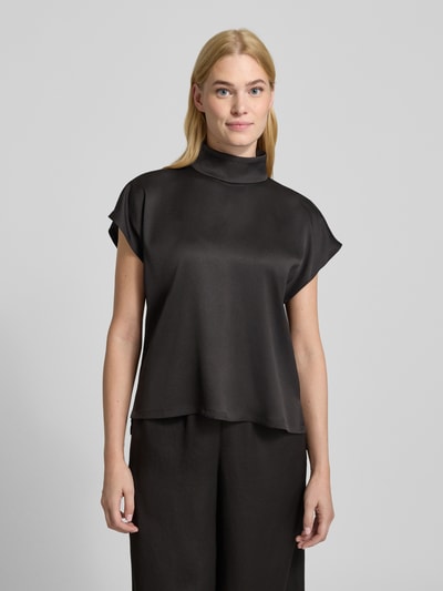 Drykorn Blusenshirt mit Stehkragen Modell 'ALARIA' Dunkelbraun Melange 4