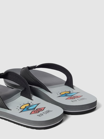 Rip Curl Teenslippers met labeldetails, model 'RIPPER' Middengrijs - 2