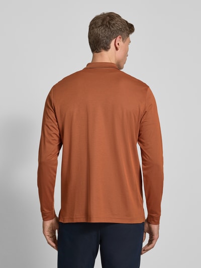 RAGMAN Regular fit poloshirt met borstzak Roestrood - 5
