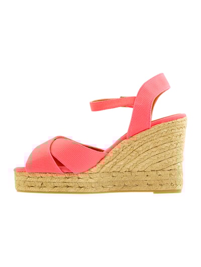 Castañer Wedges aus Textil Modell 'Blaudell' Neon Pink 4
